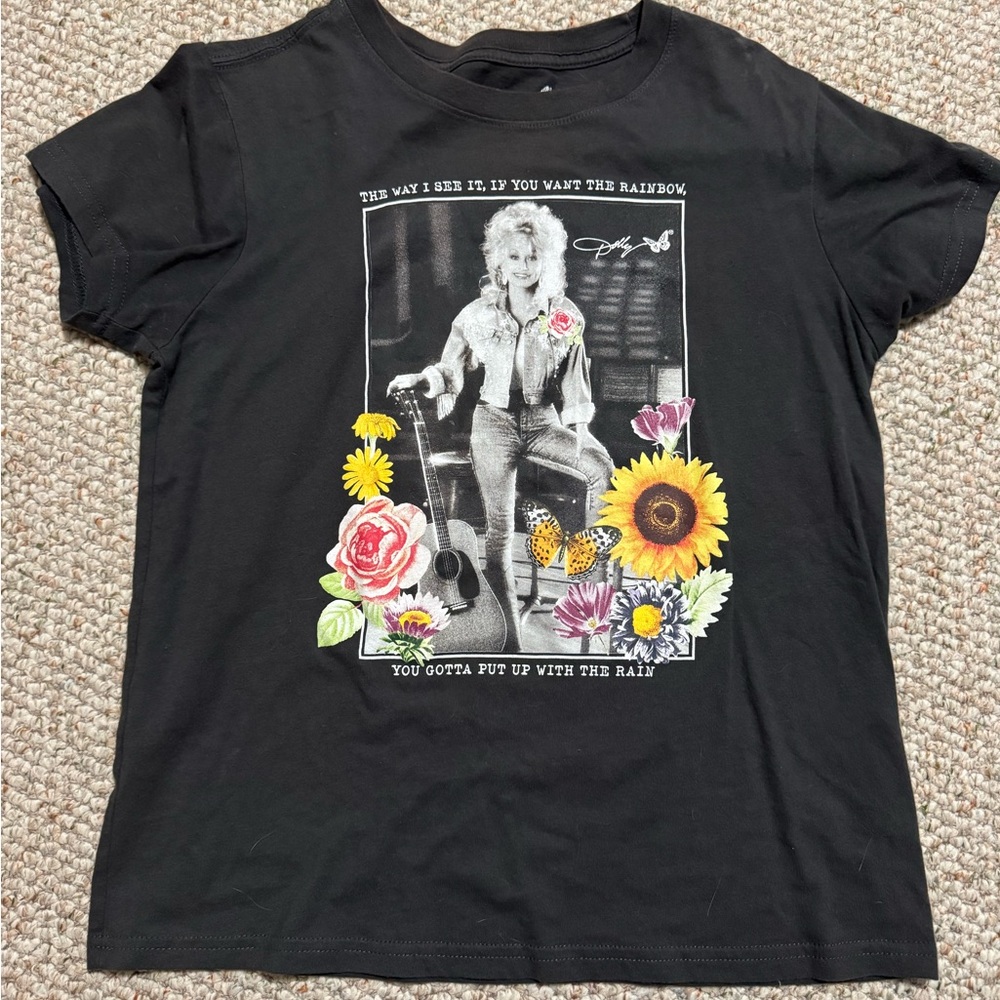 Black Graphic Short Sleeve Tee